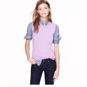 Sz XxS XS Small S Purple Lavender Sleeveless Shell Top Sweater Jackie BO375